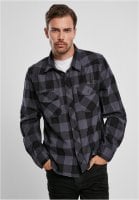 Black/gray checkered flannel shirt 4