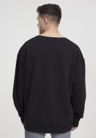 Black oversized sweatshirt open edge 3