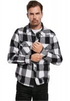 Black/white checkered flannel shirt 2