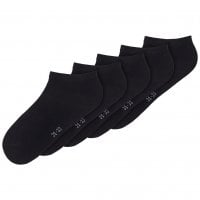 Black ankle socks for child - 5 pack 1