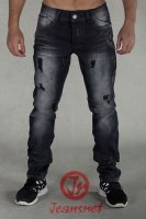 Svarta slitna jeans Jeansnet