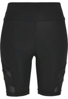 Black cycling pants with lace stripes lady 14