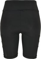 Black cycling pants with lace stripes lady 16