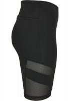 Black cycling pants with lace stripes lady 17