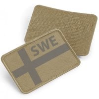 SWE gray flag - fabric patch with Velcro 2