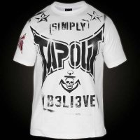 Tapout Combat stencil vit t-shirt