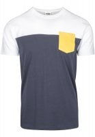 Three-color t-shirt with chest pocket 7