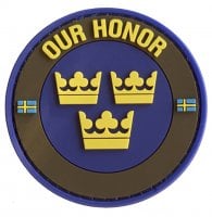 Three Kronor 3D PVC patch - Army green 1