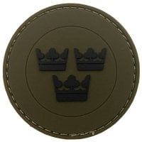 Royal Crowns PVC patch - Olive green 0