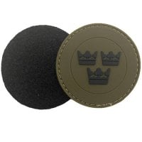 Royal Crowns PVC patch - Olive green 1