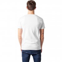 T-shirt med läder ficka vit 2