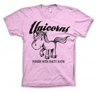 Unicorns - Ponies With Party Hats T-Shirt 3