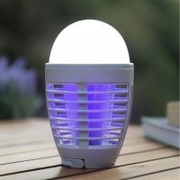 2-in-1 Rechargeable Mosquito Repellent Lamp with LED Kl Bulb