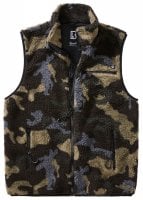 Vest in teddy fleece - darkcamo 1