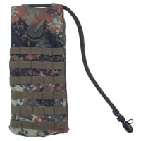 Hydration backpack with MOLLE system flecktarn