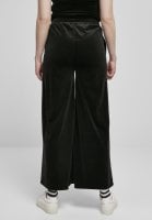 Wide velvet trousers with a high waist lady 3