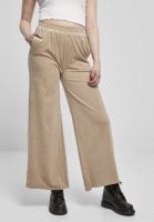 Wide velvet trousers with a high waist lady 5