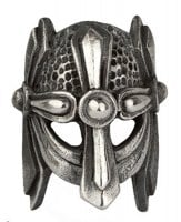 Viking helmet beard pearl 925 silver 1