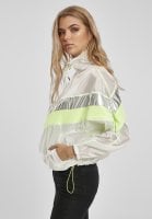 Windbreaker with silver and lime lady