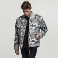 Vintage bomberjacket camouflage snow camo front