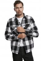 White/black flannel jacket for men 0