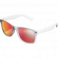 Wayfarer sunglasses mirror glass white bows 6