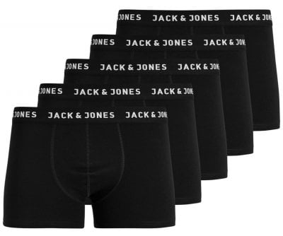 5-pack black boxer shorts children