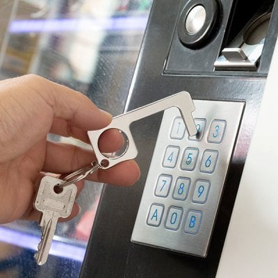 Hygienic Door Opener Keyring Multi-use Security 0