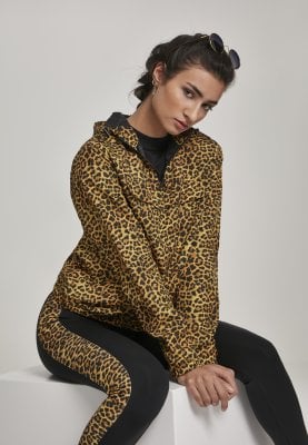 Leopard-patterned jacket lady orange