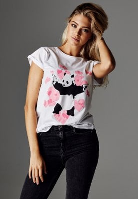 Banksy Panda Heart T-shirt