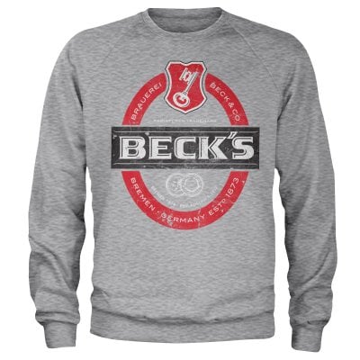 Beck's Beer Washed Label Logo Sweatshirt 1