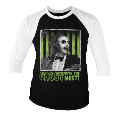 Beetlejuice - Ghost with the most baseball 3/4 tee