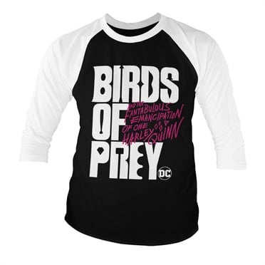 Birds Of Prey Logo Baseball 3/4 Sleeve Tee 1