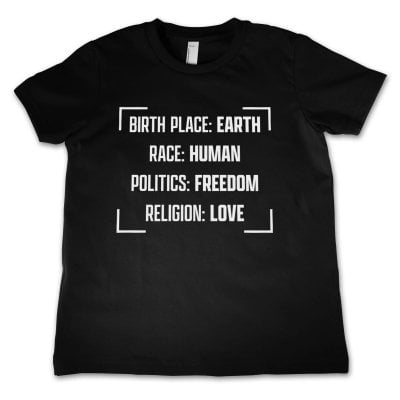Birthplace - Earth Kids T-Shirt 1