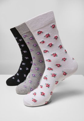 Floral socks in 3-pack 1
