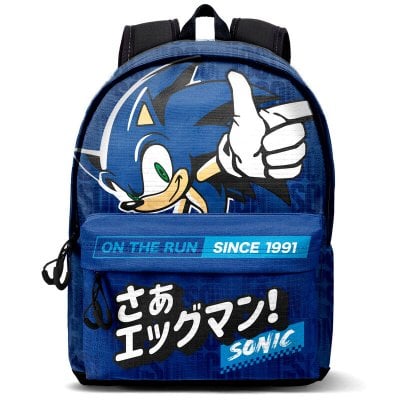 Sonic - Blue Fan Hs Backpack Sonic On The Run