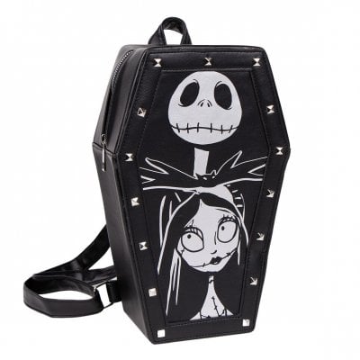 The Nightmare Before Christmas Coffin Backpack Casual Fashion Faux-Leather