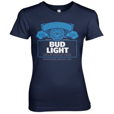 Bud Light Label Logo Girly Tee 1