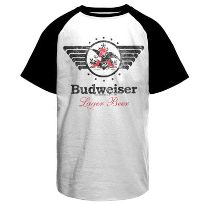Budweiser Vintage Eagle Baseball T-Shirt 1