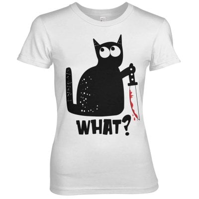 Cat Say What Girly Tee 1