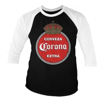 Corona Extra Retro Logo Baseball 3/4 Sleeve 1