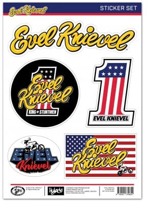 Evel Knievel Sticker Set 1
