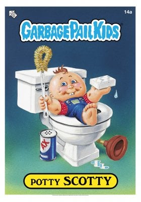 Garbage Pail Kids - Potty Scotty Poster 50x70 cm 1