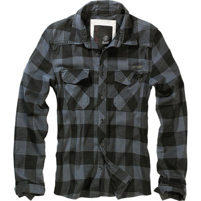 Black/gray checkered flannel shirt