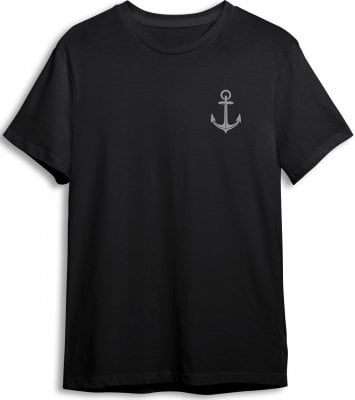 Gray anchor T-shirt