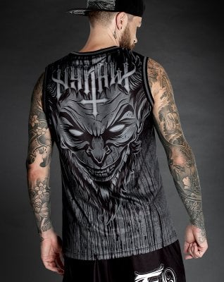 Grey Lucifer sleeveless shirt 1