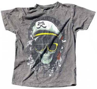 2K2BT Grey, Skull Girl Herr T-shirt