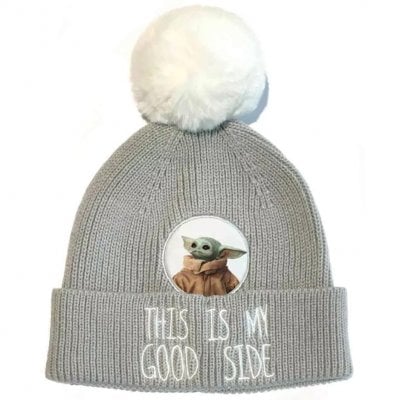 Grogu Baby Yoda - Knitted pompom hat 0