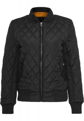 Nylon jacket lady with checkered pattern