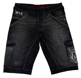 Sirocco jeansshorts svart/vit från WAX 0